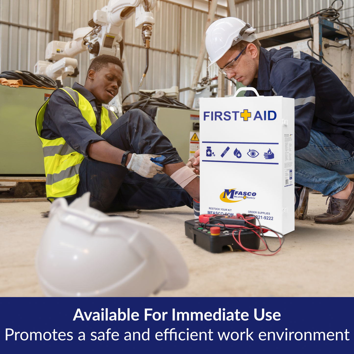 4 Shelf Metal Workplace First Aid Kit Osha Class B With Medications