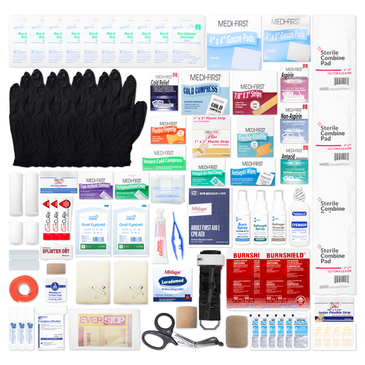 Complete Refill 4 Shelf First Aid Kit Refill With Medications