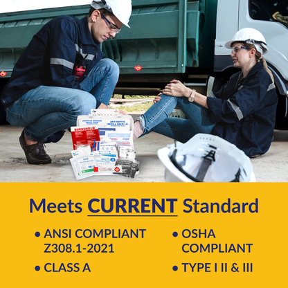 Construction First Aid Kit OSHA Class A Metal Box