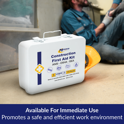 Construction First Aid Kit OSHA Class A Metal Box