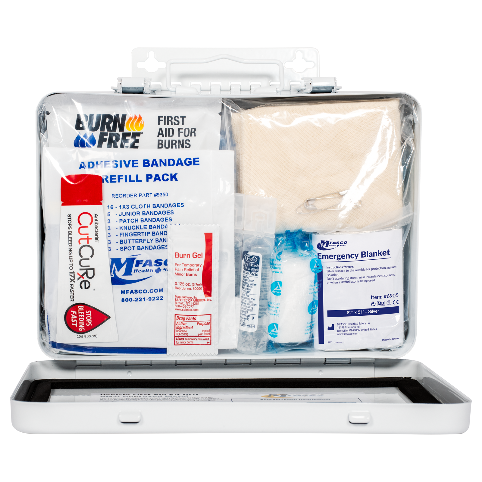 Construction First Aid Kit OSHA Class A Metal Box
