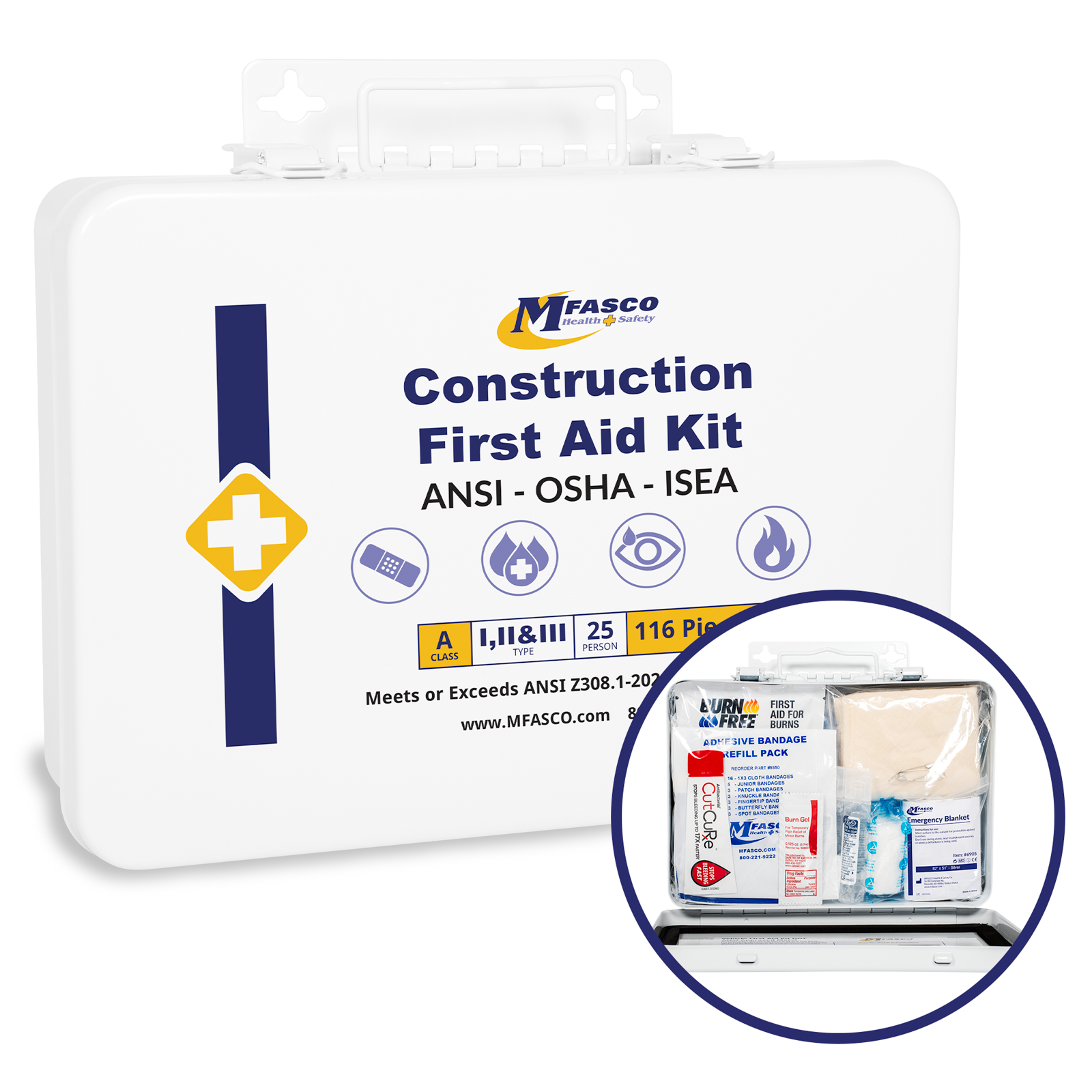 Construction First Aid Kit Metal Box | MFASCO Health & Safety