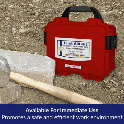 Worksite Waterproof/Rugged OSHA First Aid Kit Class A
