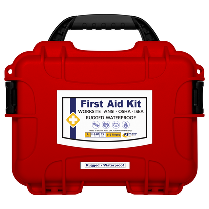 Worksite Waterproof/Rugged OSHA First Aid Kit Class A