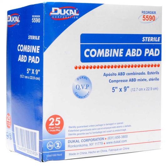 Absorbent Combine Gauze Dressing 5'' X 9'' Sterile 25/box