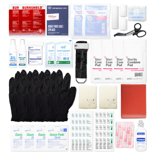 OSHA Class B First Aid Kit Refill With Sprays