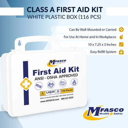 First aid Kit Plastic Class A Fill
