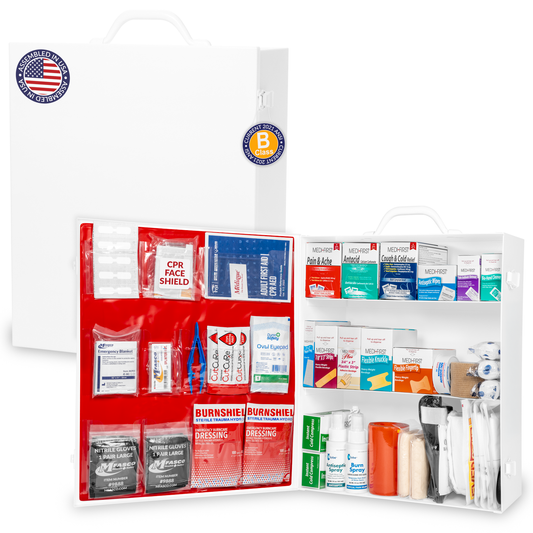 Firstaid Kit 3 Shelf W/Fill Complete No Logo