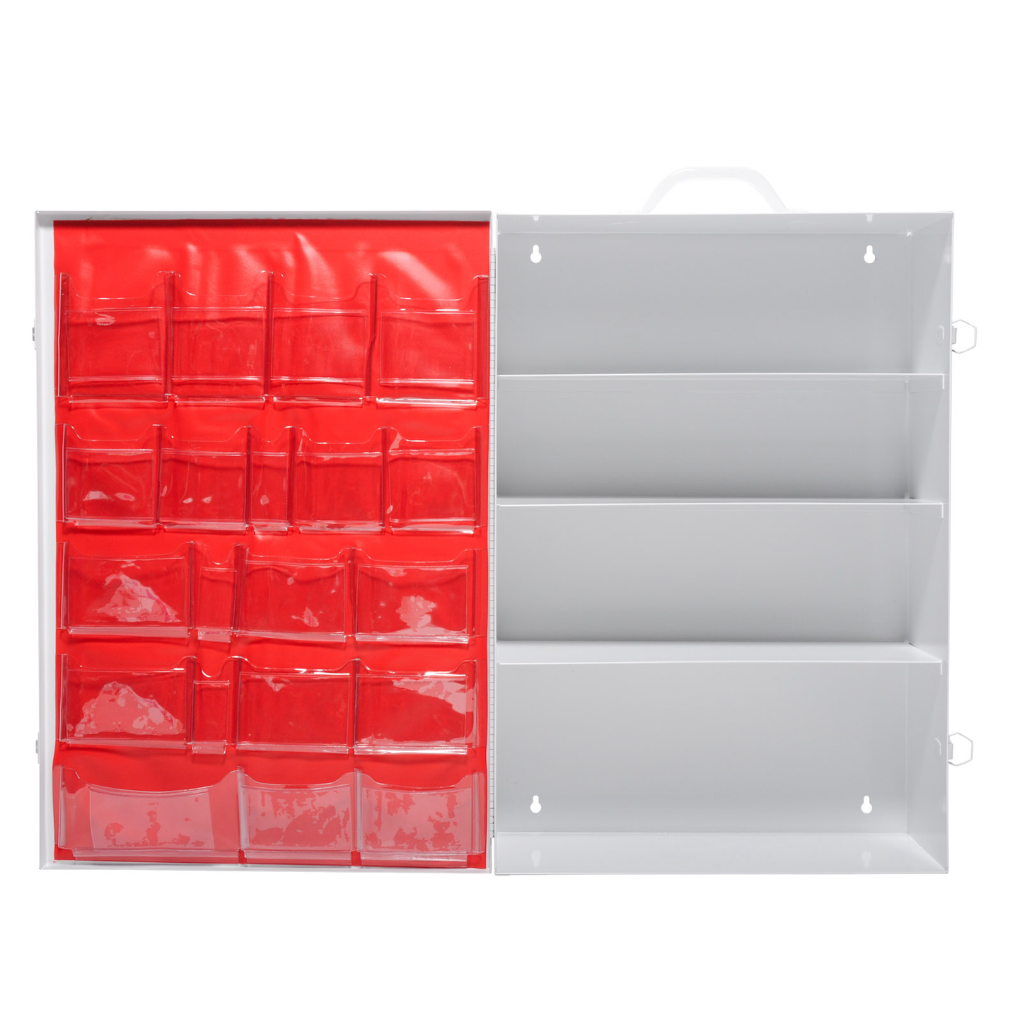 First Aid Box Industrial 4 Shelf Metal Empty