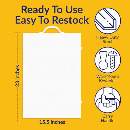 Firstaid Kit 4 Shelf W/Fill Complete No Logo