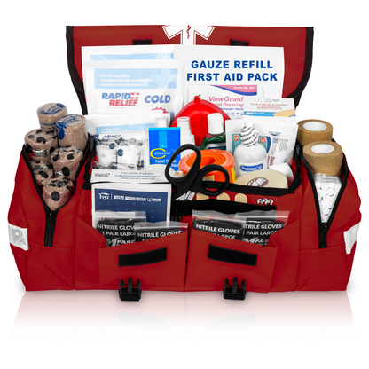 Sports First Aid Kit Indoor Play Red Bag
