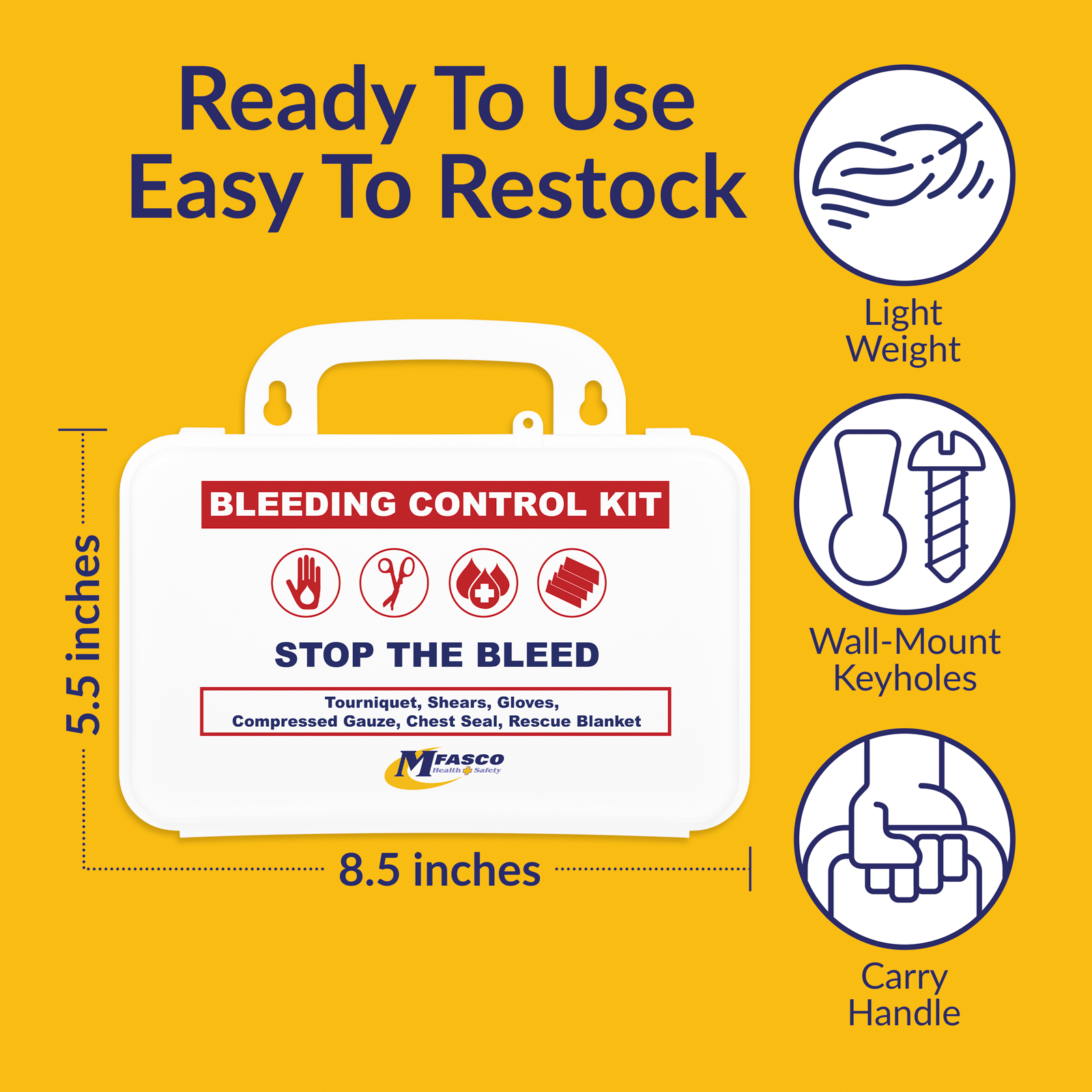 Bleeding Control Kit Plastic GCAT4 Plus | MFASCO Health & Safety Bleeding Control Kit Plastic GCAT4 Plus | MFASCO Health & Safety