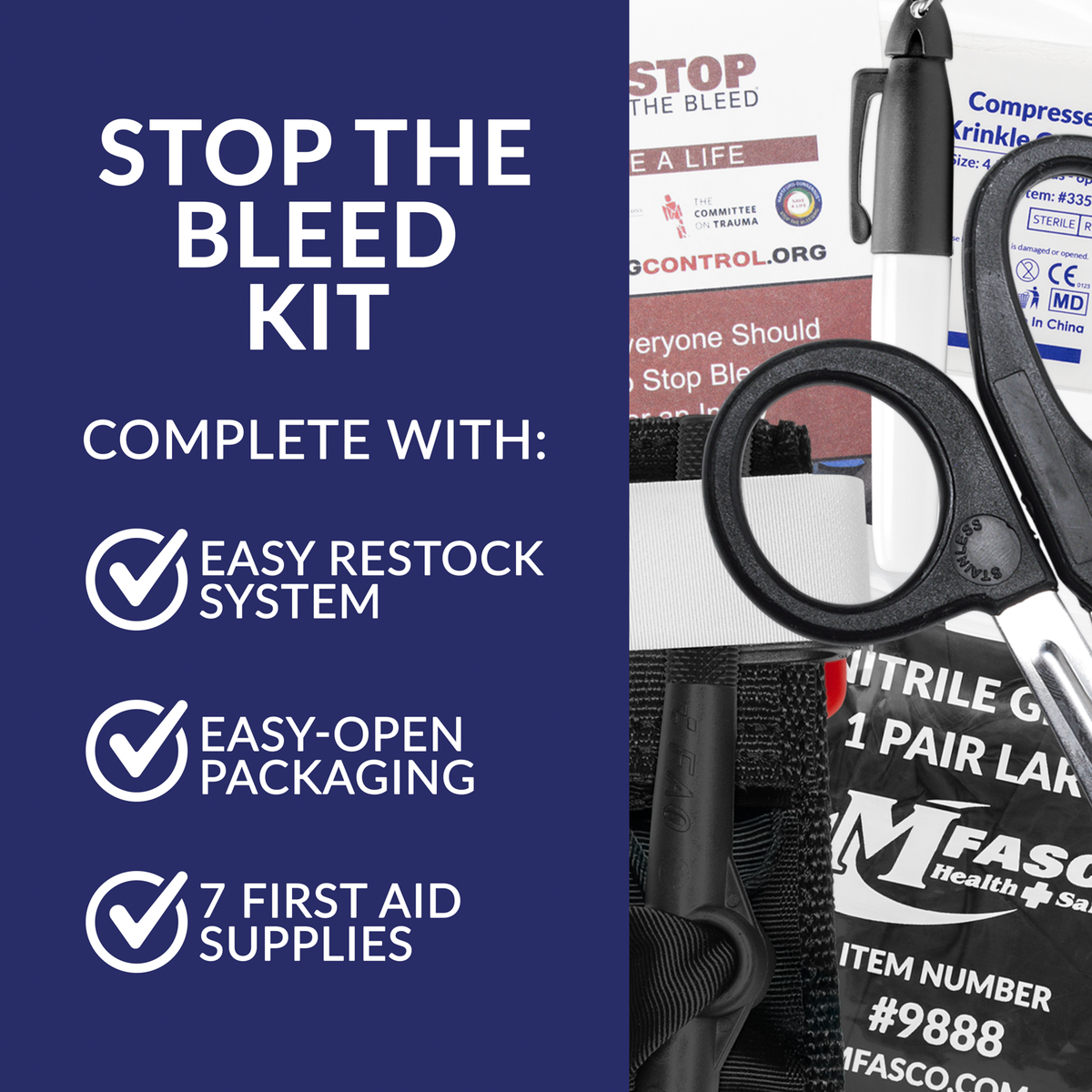 Stop The Bleed Kit Basic Plastic Case