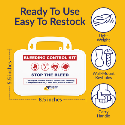 Stop The Bleed Kit Deluxe Plastic Kit 14 PC