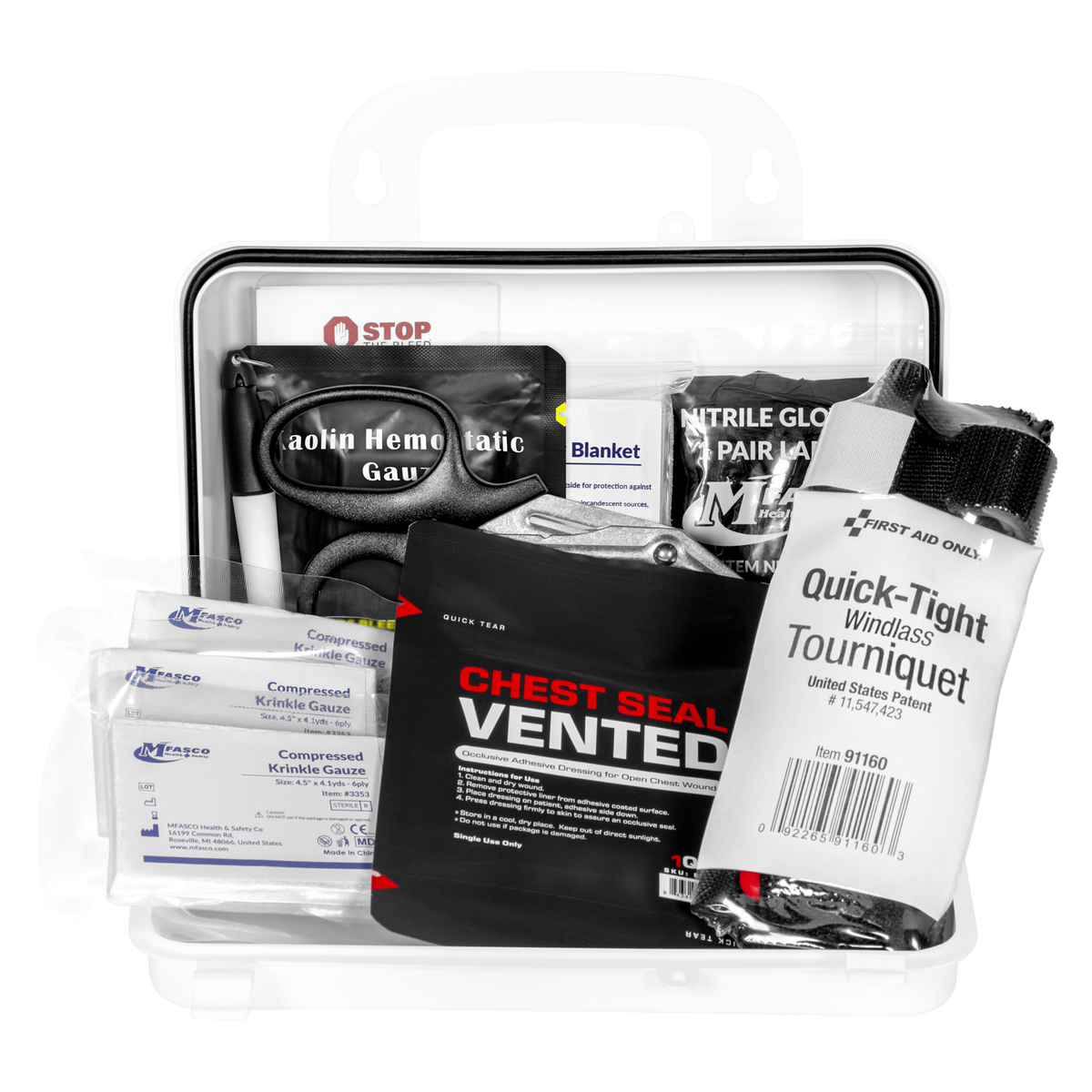 Stop The Bleed Kit Deluxe Plastic Kit 14 PC