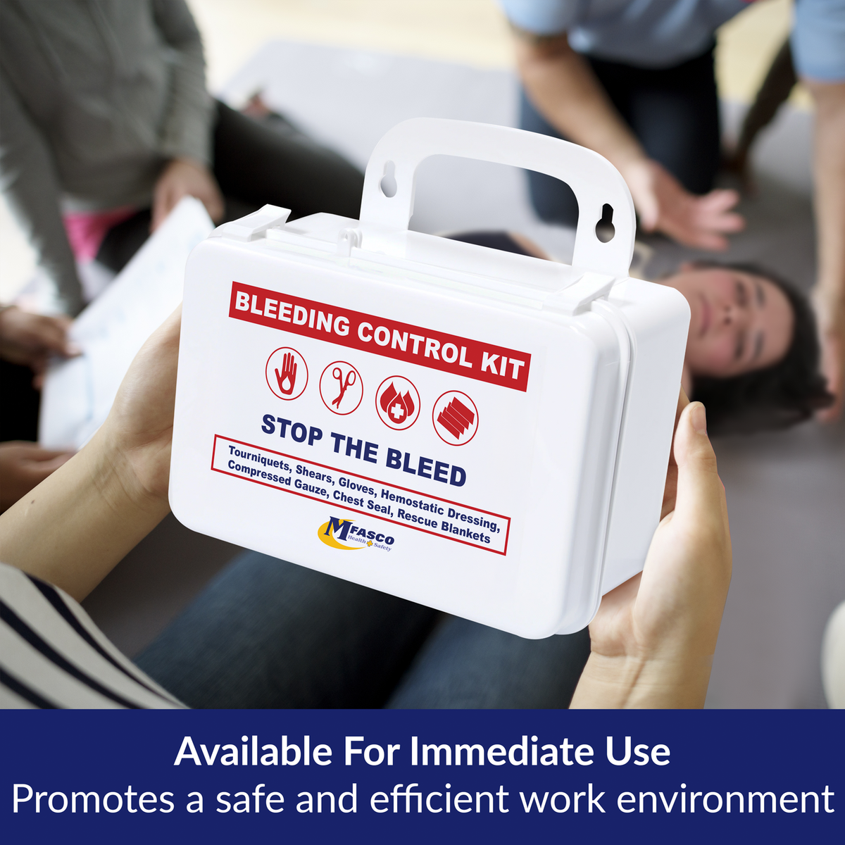 Stop The Bleed Kit Advanced Plastic Case Double Tourniquet & Chest Seals
