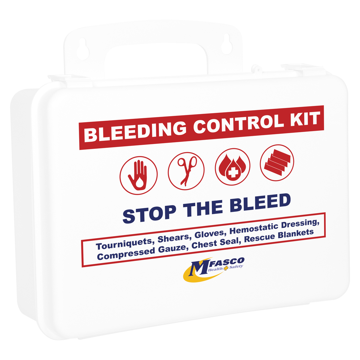Stop The Bleed Kit Advanced Plastic Case Double Tourniquet & Chest Seals