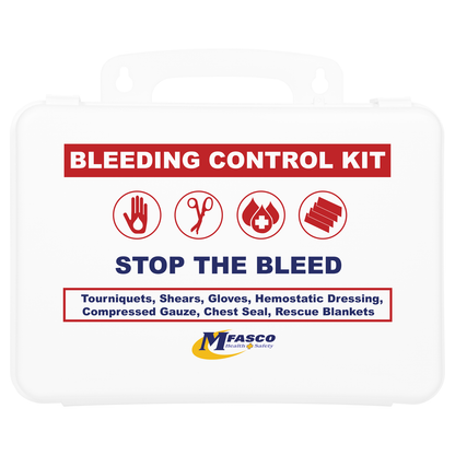 Stop The Bleed Kit Advanced Plastic Case Double Tourniquet & Chest Seals