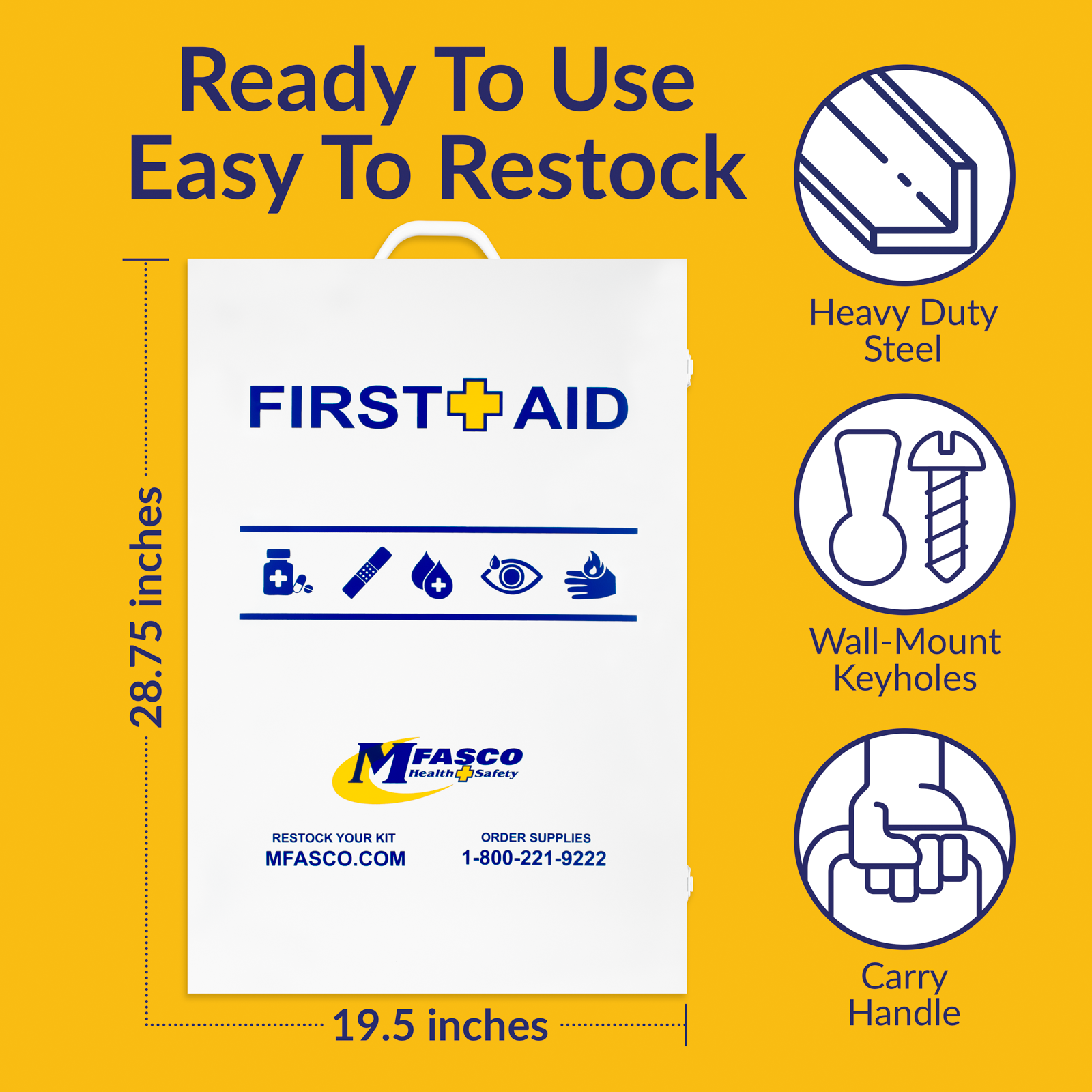 First Aid Kit 5 Shelf Deluxe OSHA Fill