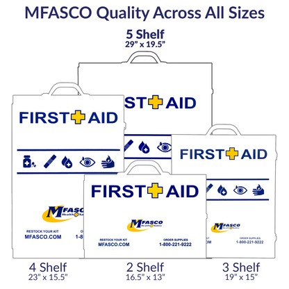 First Aid Kit 5 Shelf Deluxe OSHA Fill