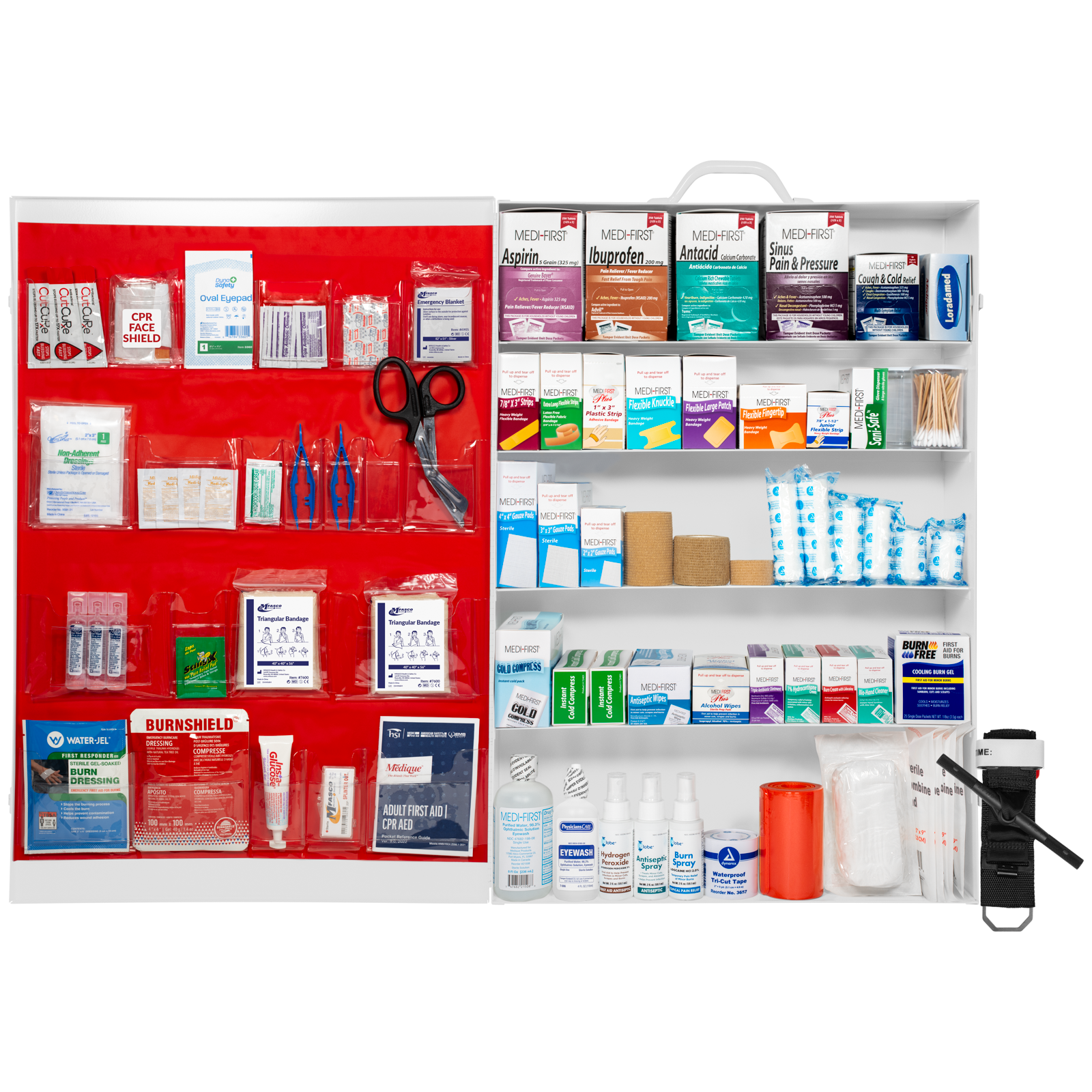 Deluxe 5 Shelf First Aid Kit Complete | MFASCO Health & Safety Deluxe 5 Shelf First Aid Kit Complete | MFASCO Health & Safety
