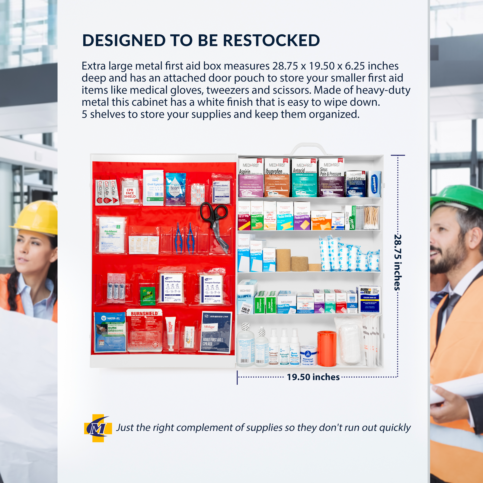 First Aid Kit 5 Shelf Deluxe OSHA Fill