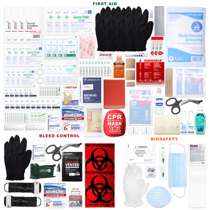 OSHA Complete Compliance First Aid Kit Red Bag