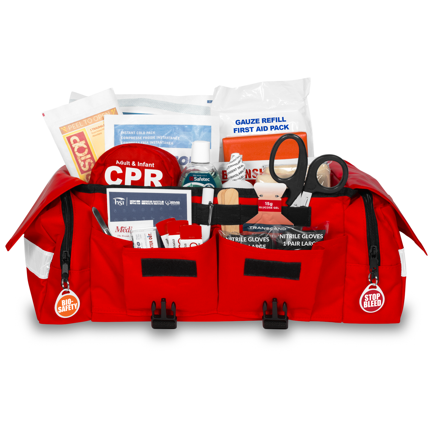 OSHA Complete Compliance First Aid Kit Red Bag
