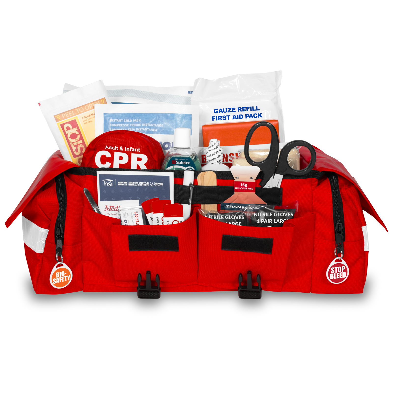 OSHA Complete Compliance First Aid Kit Red Bag
