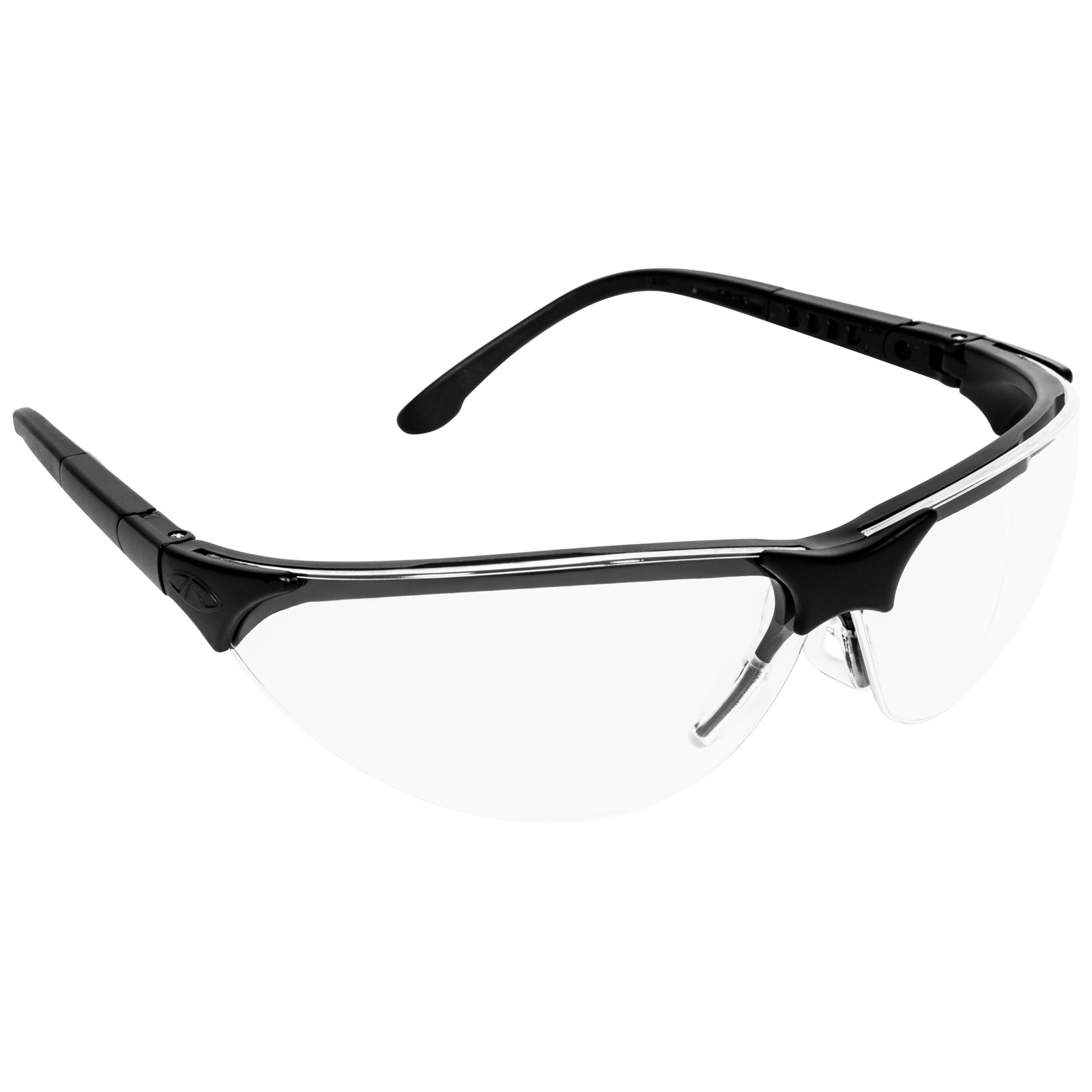 Rendezvous Safety Glass Black Clear Lens