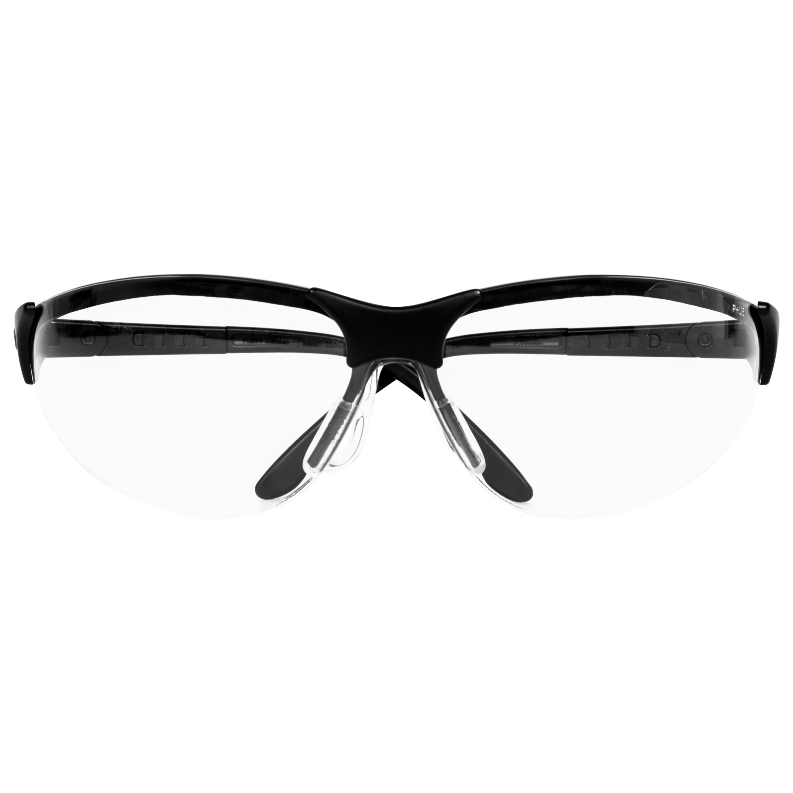 Rendezvous Safety Glass Black Clear Lens