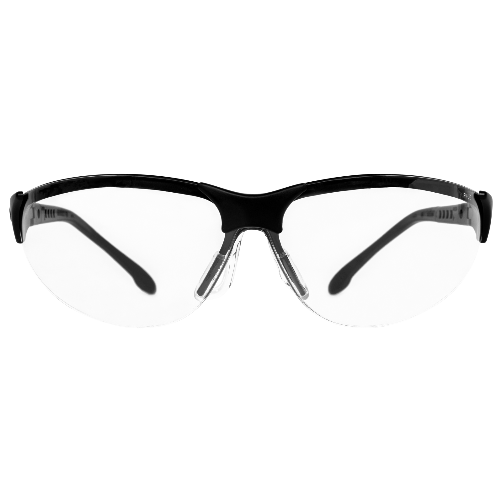 Rendezvous Safety Glass Black Clear Lens
