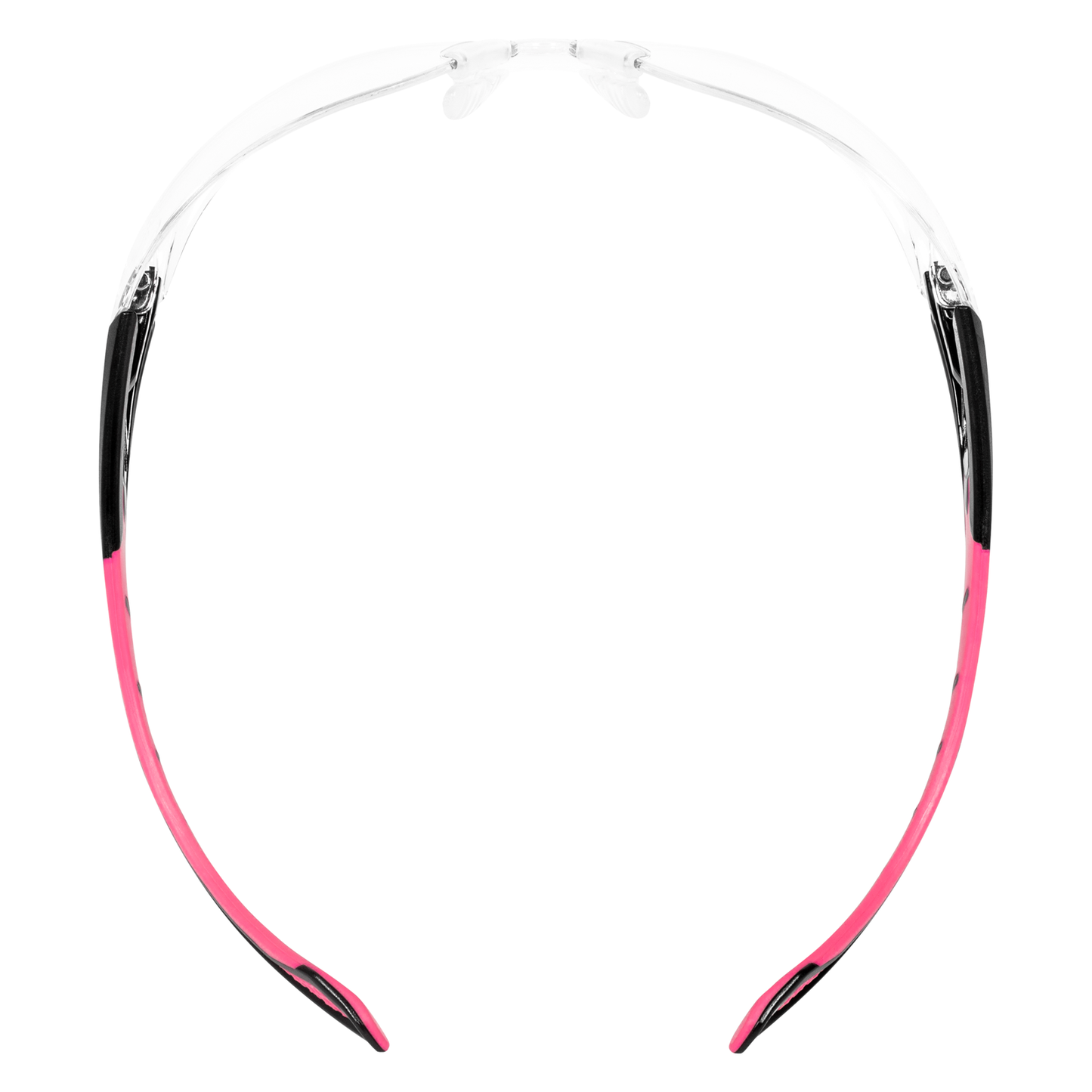 Endeavor Safety Glass Pink Temples Clear Lens