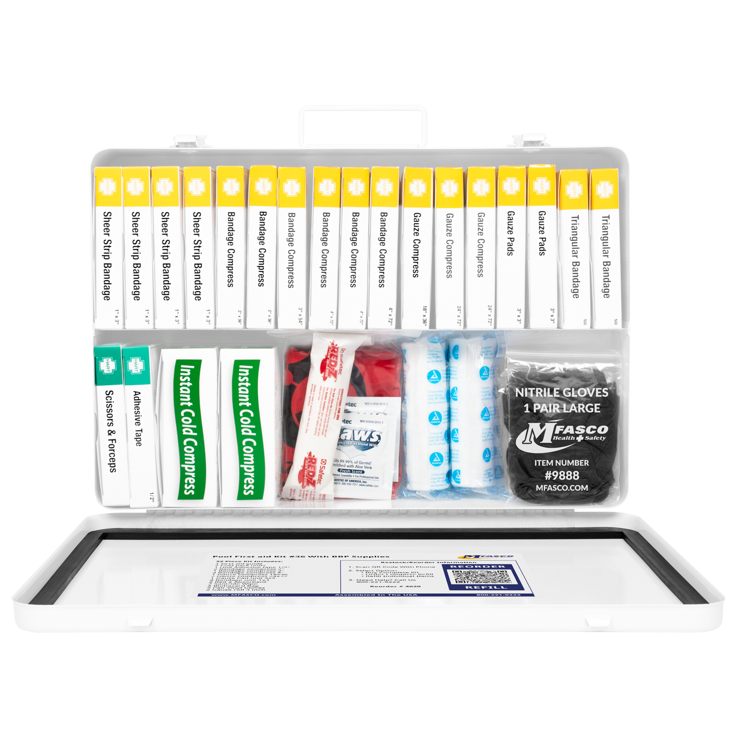 Pool First aid Kit #36 With BBP Supplies