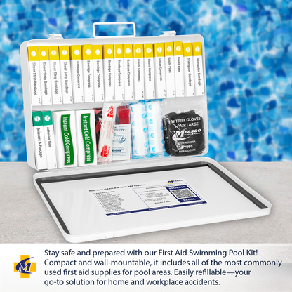 Pool First aid Kit #36 With BBP Supplies