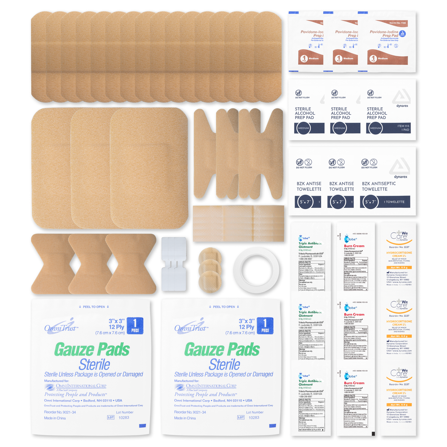 Compact Personal First Aid Kit Plastic Box