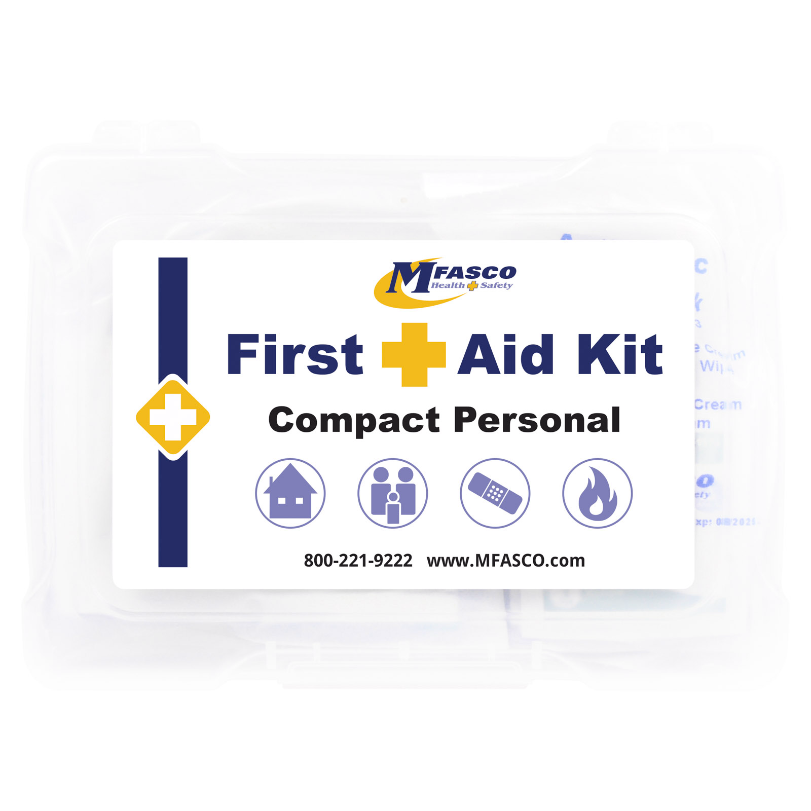 Compact Personal First Aid Kit Plastic Box