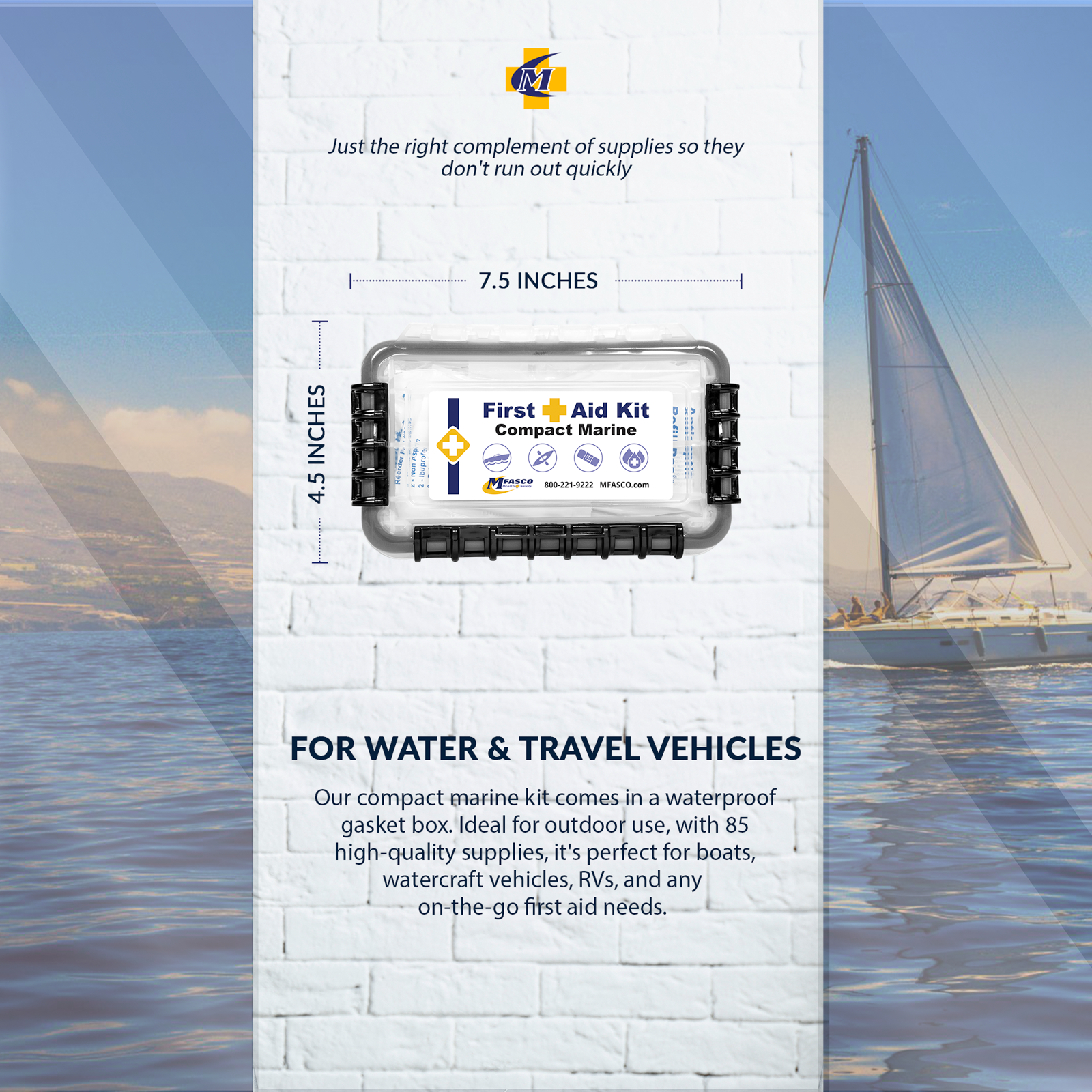 Compact Marine First Aid Kit