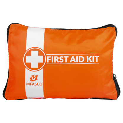 First Aid Kit Orange Zippered Pouch by MFASCO