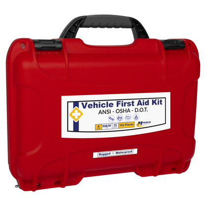 DOT Deluxe First Aid Kit Waterproof 909 Red