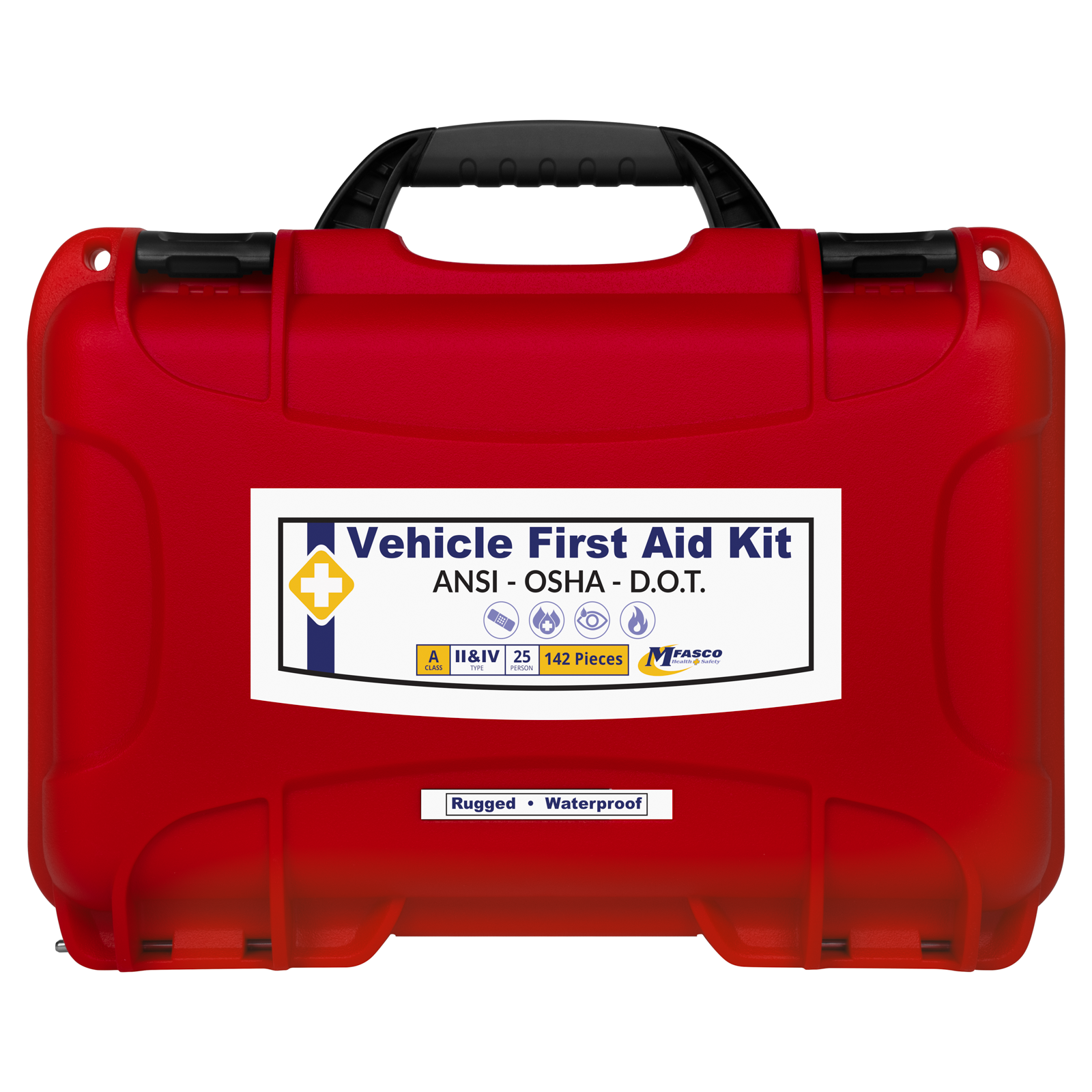 DOT Deluxe First Aid Kit Waterproof 909 Red