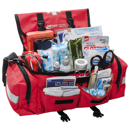 Emergency Medical Kit Red Bag 160 Piece