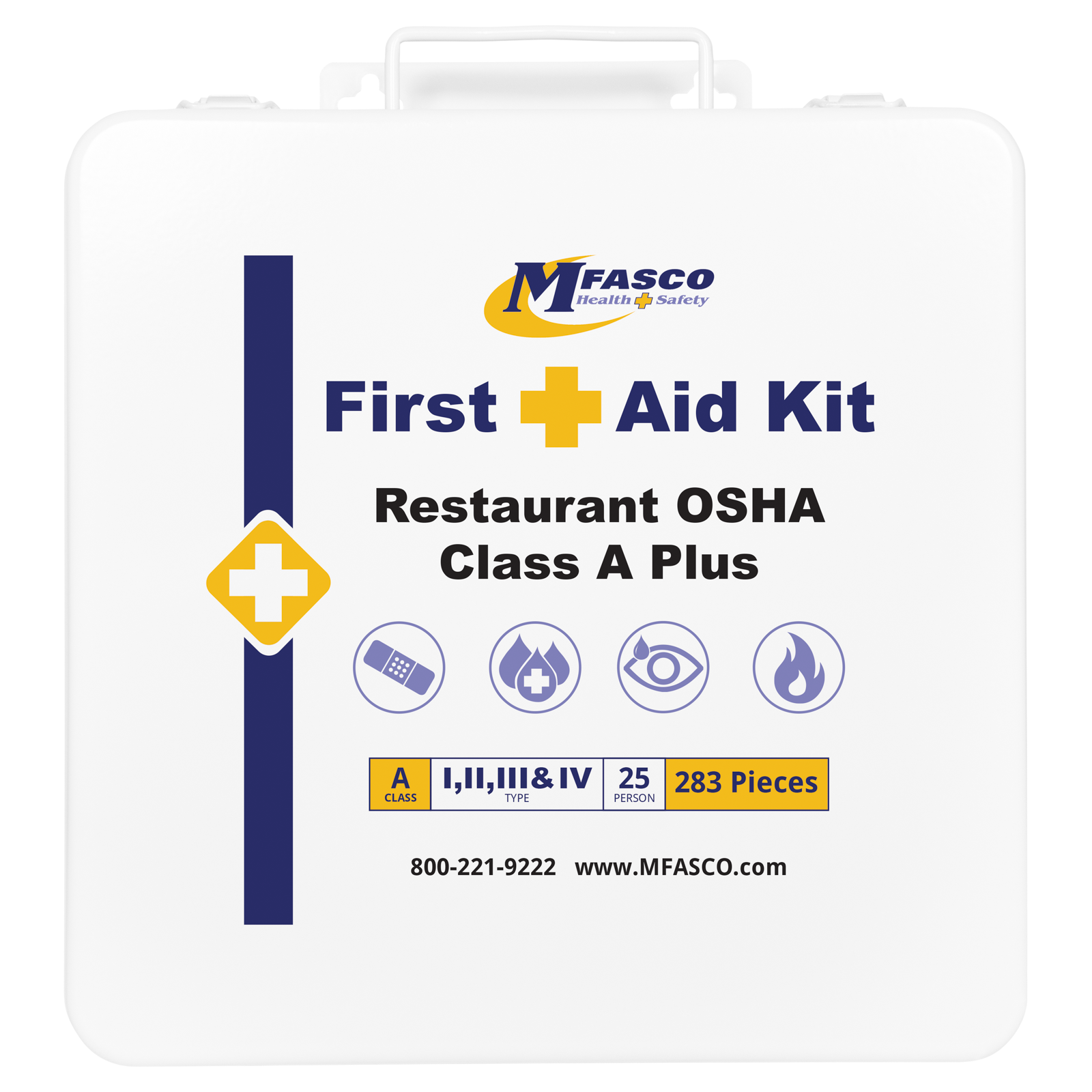 Restaurant OSHA Class A Plus Metal First Aid Kit