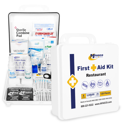 Restaurant First Aid Kit Plastic Class A