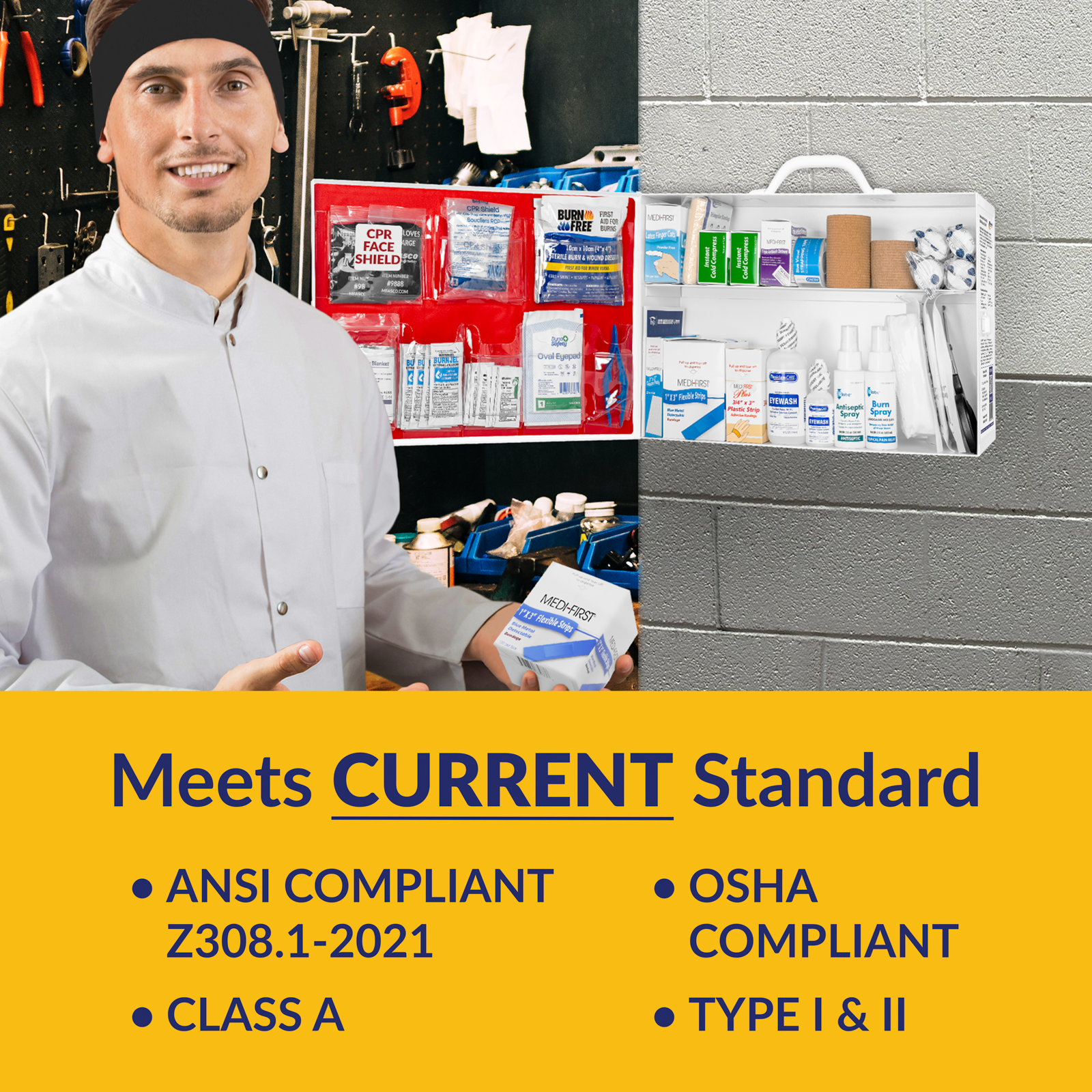 Restaurant First Aid Kit 2 Shelf Class A
