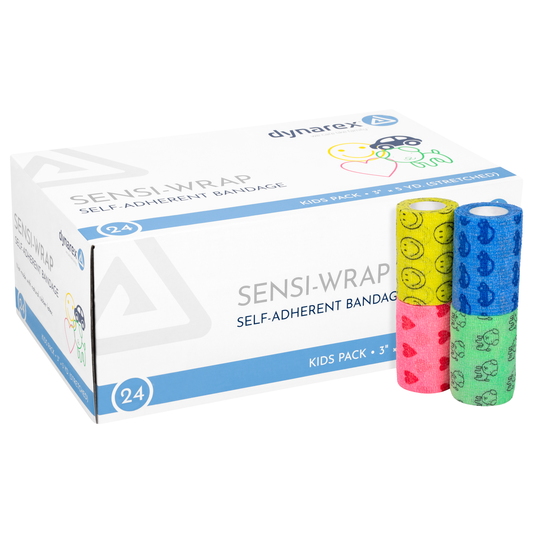 Cohesive Wrap Latex Free Kids Color Pack 3 24/Bx