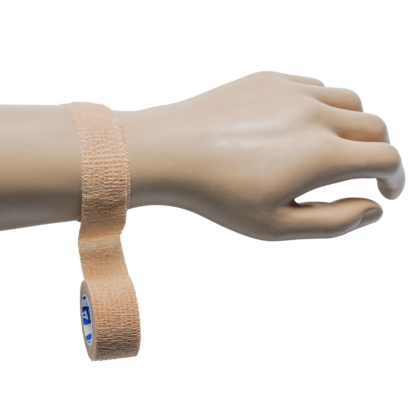 Elastic Bandage Wrap Self Adherent Tan 1" Roll