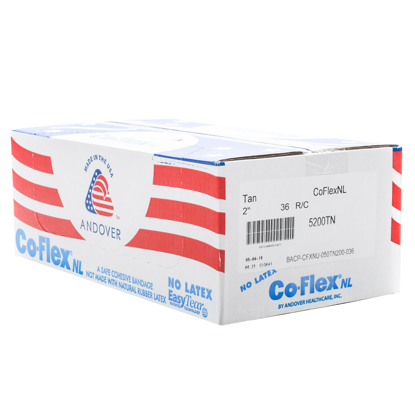Coflex Elastic Bandage Latex Free Tan Bulk Box