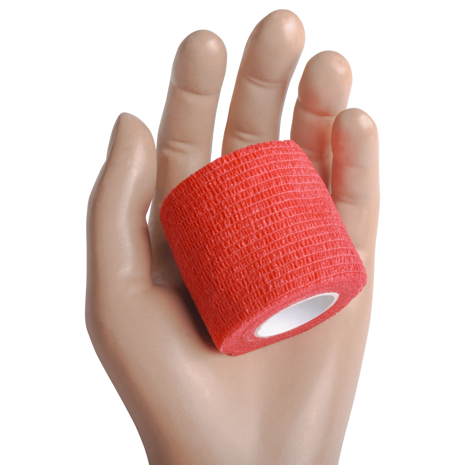 Cohesive Bandage Roll Red 2" Each