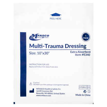 Multi Trauma First Aid Wound Dressing 10" X 30" Each